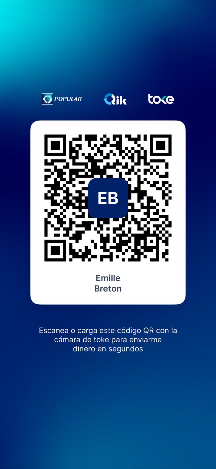 Código QR de Toke para pagar a Emille Bretón